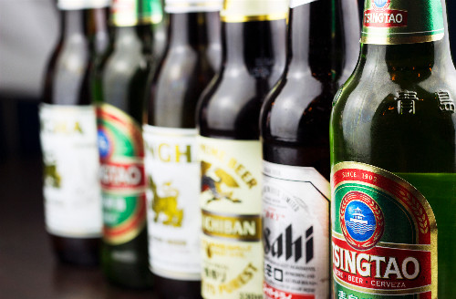 Asian beers available with your takeaway