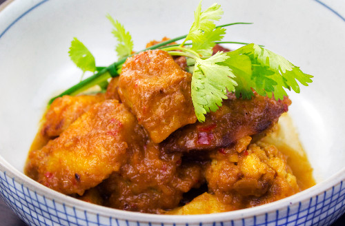 Vegetable rendang delivered to Newington Green